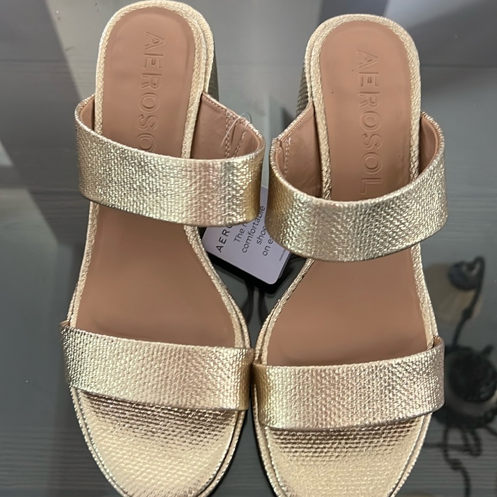 New. Never worn - Aerosoles wedge sandals